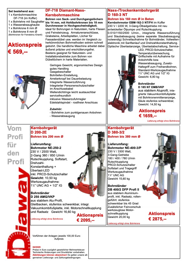 Diaway Kernbohrtechnik