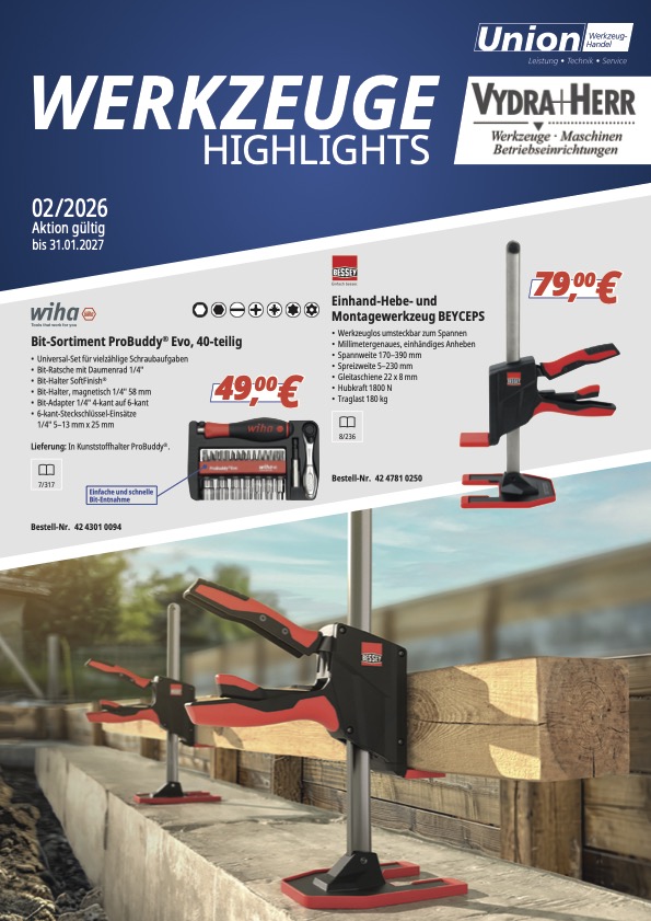 Union Highlights Werkzeug